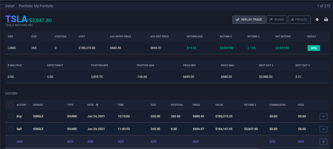 Replay Day Trading Simulator