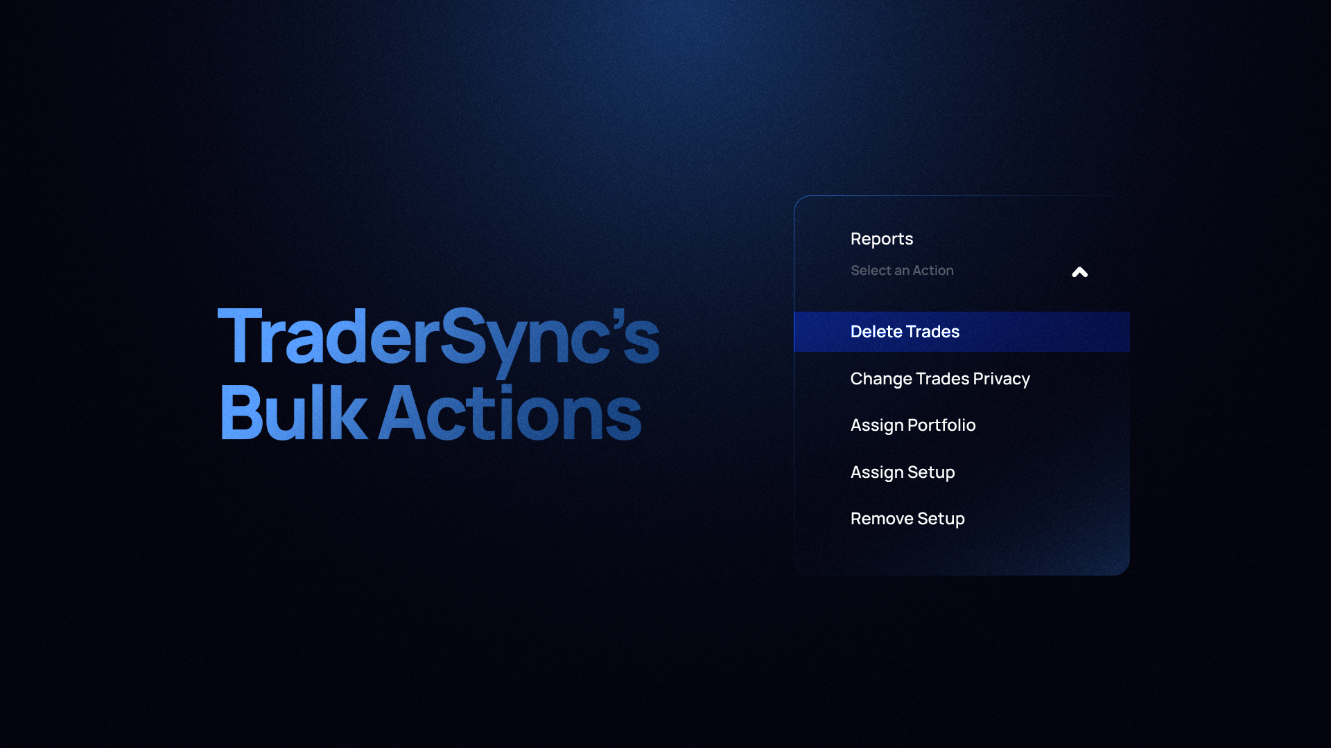 Take Control with TraderSync’s Bulk Actions